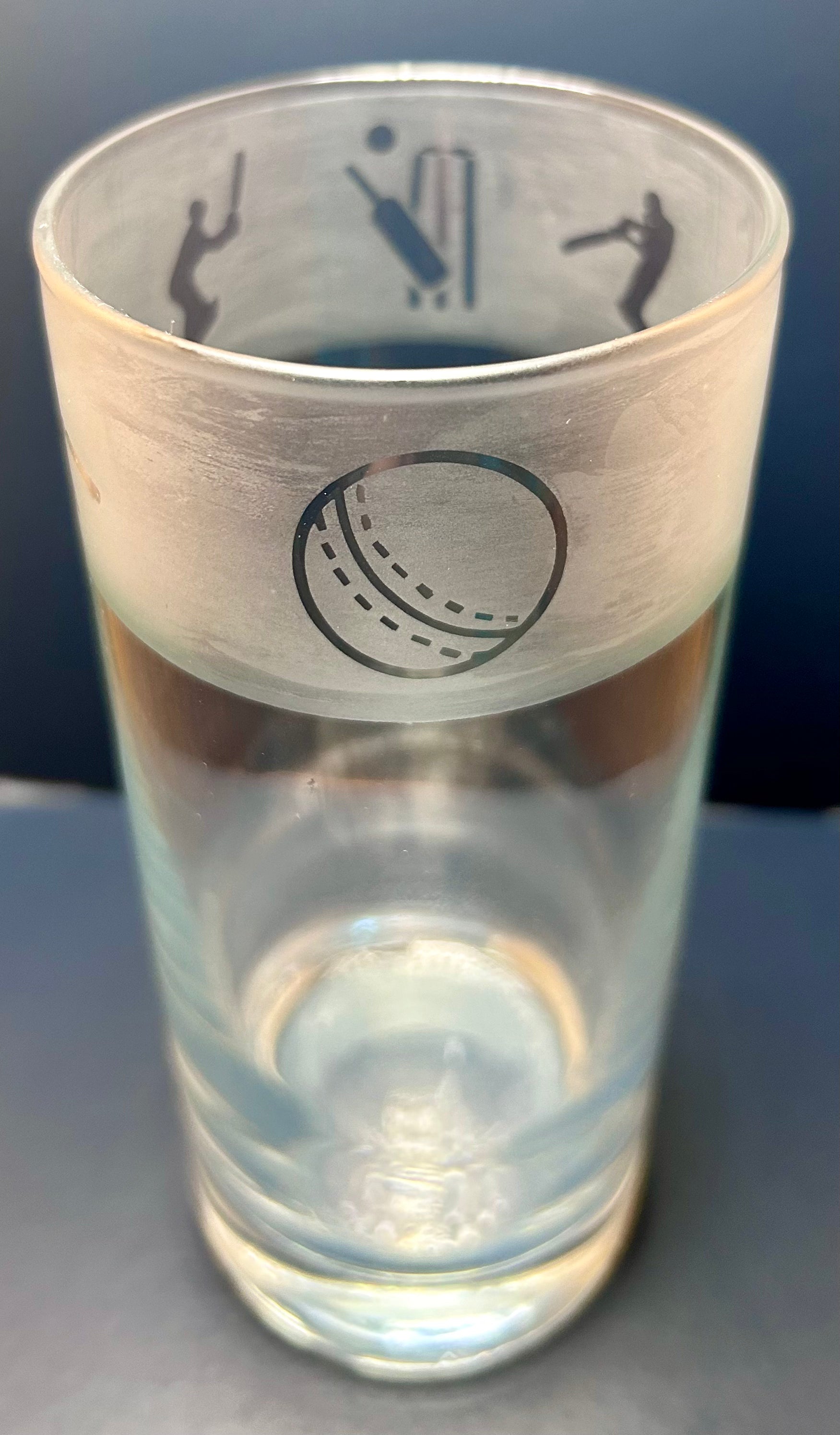 Cricket (Band Design) High Ball Glass