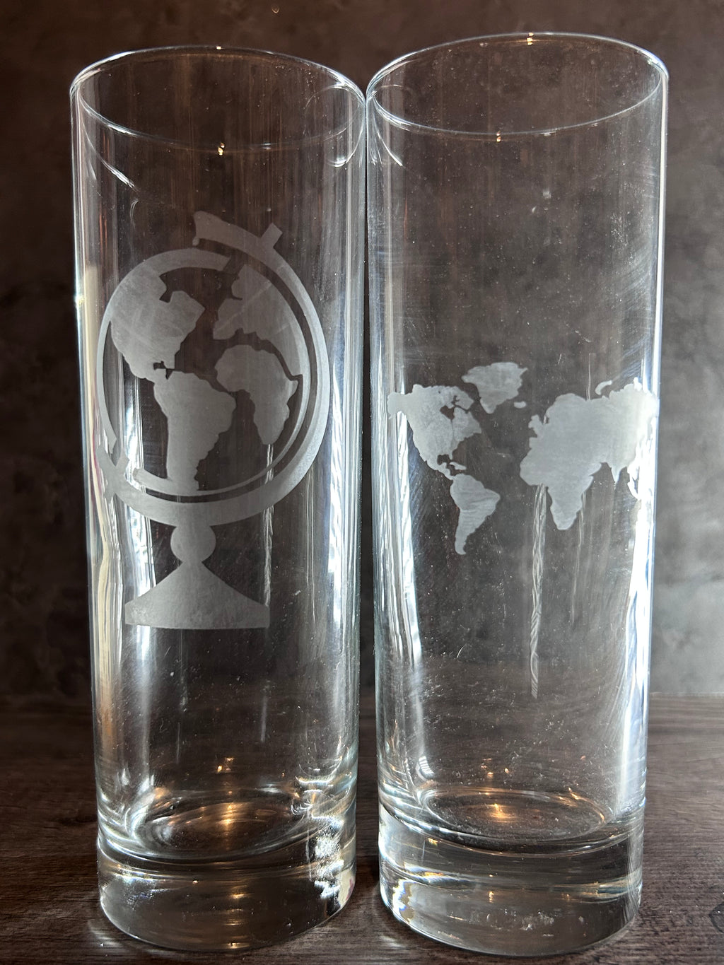 World Glasses Set of 2