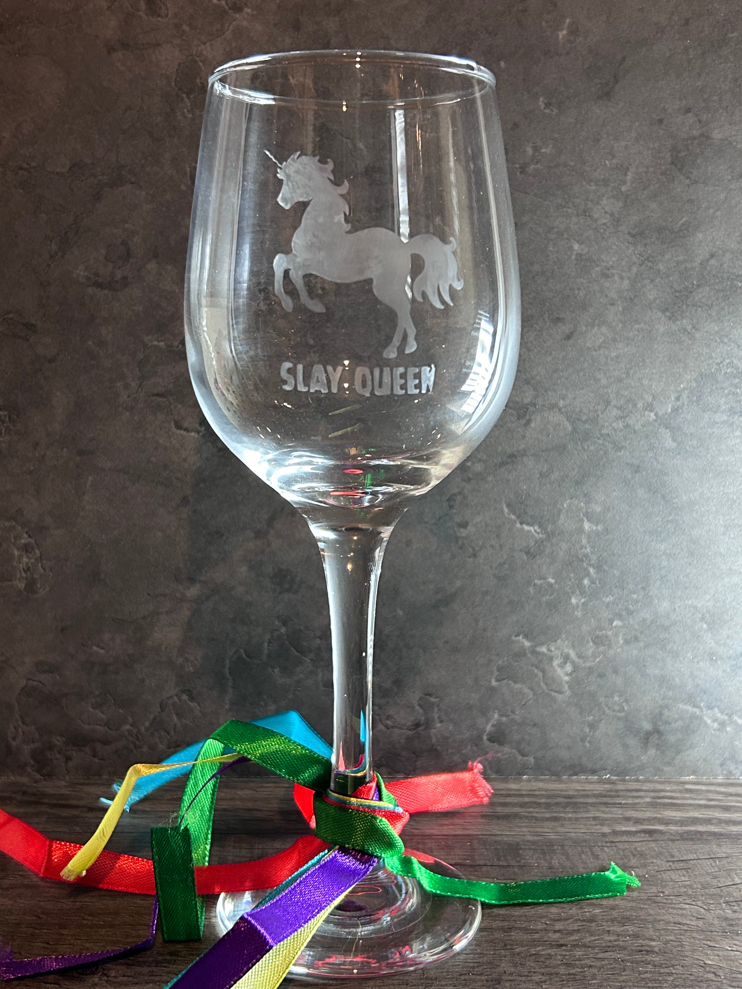 UNICORN - SLAY QUEEN glass